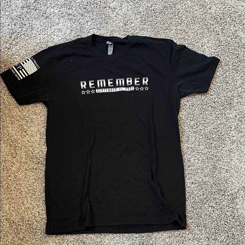 Next Level Apparel Black 'Remember' Graphic Tee